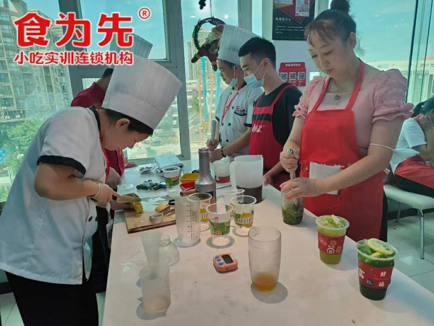 食为先小吃实训连锁机构-小吃餐饮学徒就业培训-食为先小吃培训